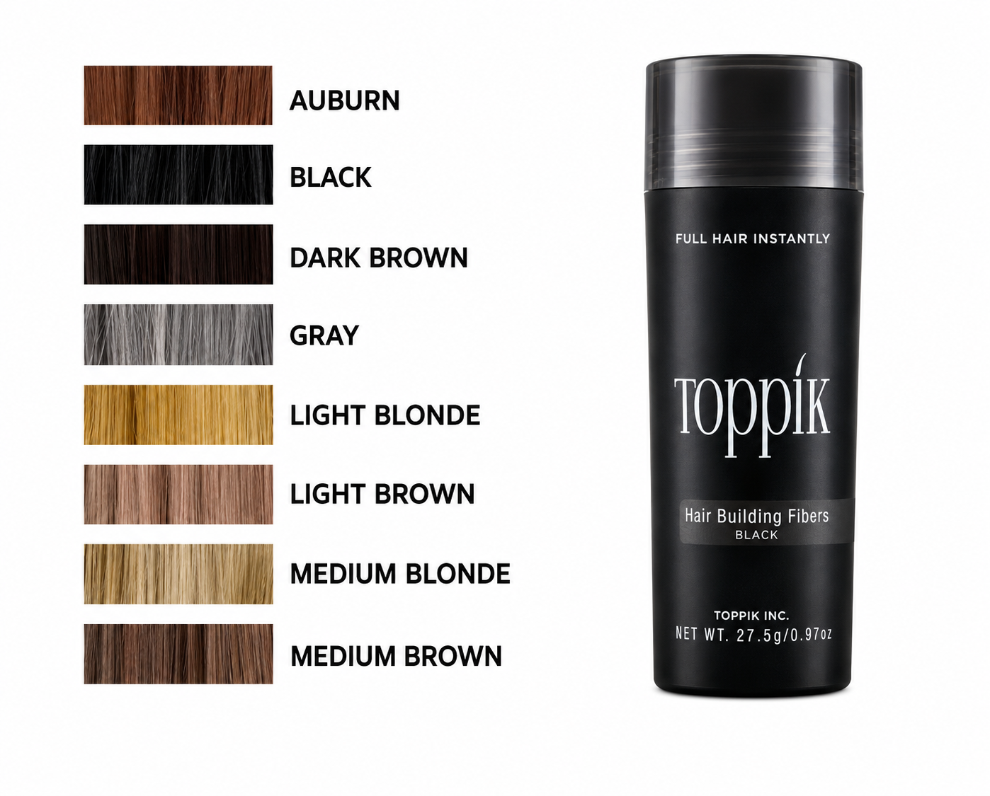 TOPPIK FIBRAS CAPILARES 27,5 g